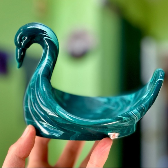 Other - Vintage Turquoise Green Swan Retro Cottagecore Farmhouse Soap Bar Holder Dish